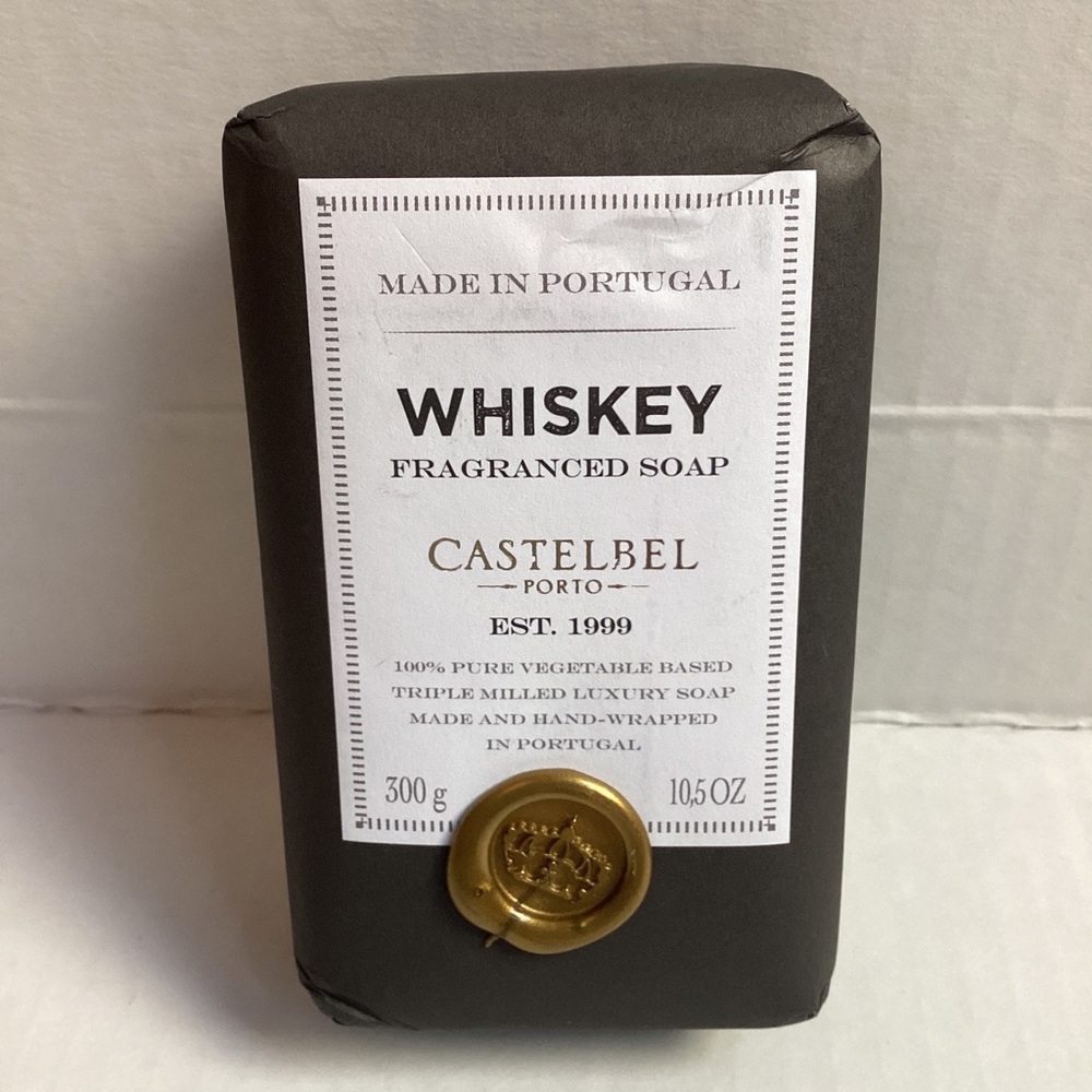 Castelbel ~Porto Men's Whiskey Fragranced Luxury Bar Soap Scent Portugal 10.5 oz